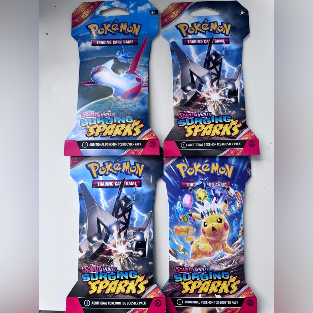 Pokemon Scarlet and Violet Surging Sparks Sleeved Booster Pack